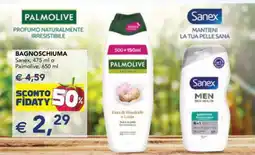 Esselunga BAGNODOCCIA Sanex o Palmolive offerta