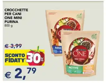 Esselunga CROCCHETTE PER CANI ONE MINI PURINA offerta