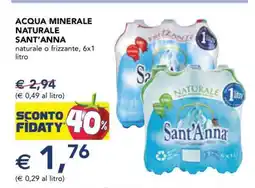 Esselunga Acqua Minerale Naturale Sant'Anna offerta
