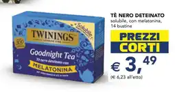 Esselunga TÈ NERO DETEINATO offerta