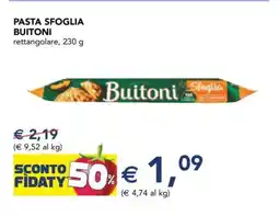 Esselunga Pasta Sfoglia Buitoni offerta