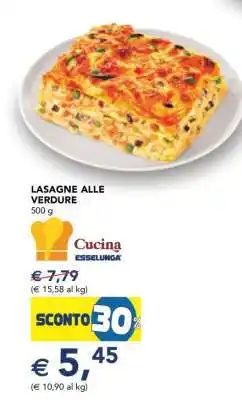 Esselunga Lasagne alle Verdure offerta