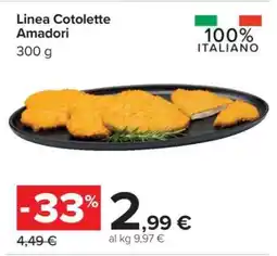 Carrefour Linea Cotolette Amadori offerta