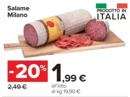 Carrefour Salame Milano offerta