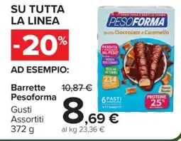 Carrefour Barrette Pesoforma offerta
