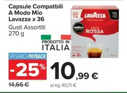 Carrefour Capsule Compatibili A Modo Mio Lavazza x 36 offerta
