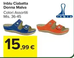 Carrefour Inblu Ciabatta Donna Malva offerta