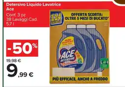Carrefour DETERSIVO LIQUIDO LAVATRICE ACE offerta