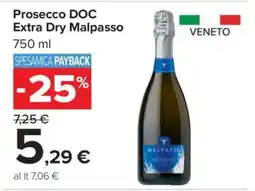 Carrefour Prosecco DOC Extra Dry Malpasso offerta