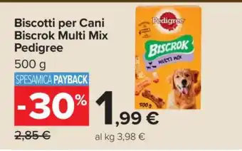 Carrefour BISCOTTI PER CANI BISCROK MULTI MIX PEDIGREE offerta
