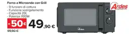 Carrefour FORNO A MICROONDE CON GRILL offerta