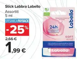 Carrefour Stick Labbra Labello offerta