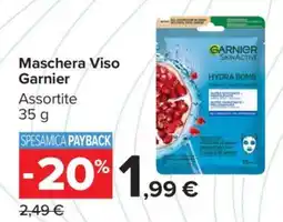Carrefour Maschera Viso Garnier offerta