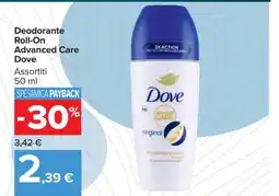 Carrefour Deodorante Roll-On Advanced Care Dove offerta