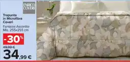 Carrefour Trapunta in Microfibra Coveri offerta