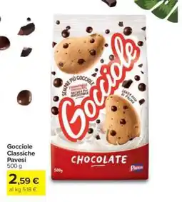 Carrefour Gocciole Classiche Pavesi offerta