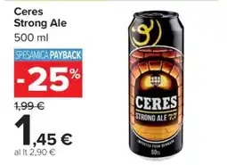 Carrefour Ceres Strong Ale offerta