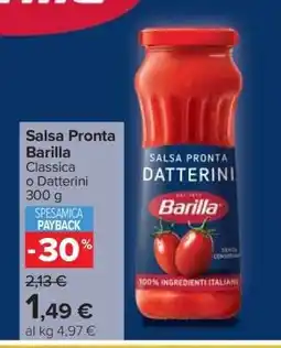 Carrefour Salsa Pronta Barilla offerta