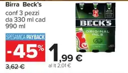Carrefour Birra Beck's offerta