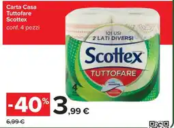 Carrefour Carta Casa Tuttfare Scottex offerta