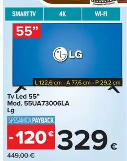 Carrefour Tv Led 55” offerta