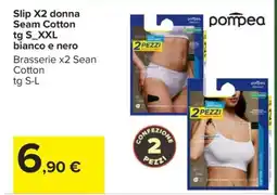 Carrefour Slip X2 donna Seam Cotton offerta