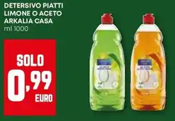 Pam Detersivo piatti limone o aceto ARKALIA CASA offerta