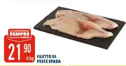 Tigros Filetto di pesce spada offerta