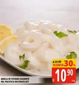 Tigros Anelli di totano gigante del pacifico decongelati offerta