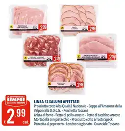 Tigros Linea 12 salumi affettati offerta