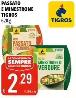 Tigros Passato e minestrone TIGROS offerta