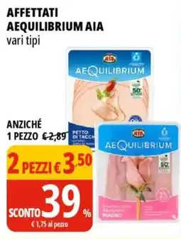 Tigros Affettati aequilibrium AIA 2 pezzi offerta