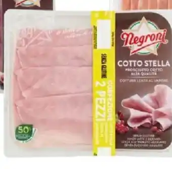 Tigros Prosciutto cotto alta qualità NEGRONI offerta
