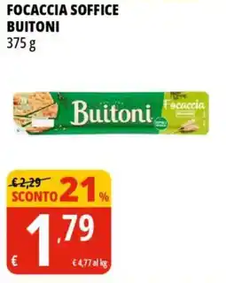 Tigros Focaccia soffice BUITONI offerta