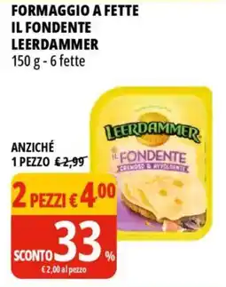 Tigros Formaggio a fette il fondente LEERDAMMER offerta