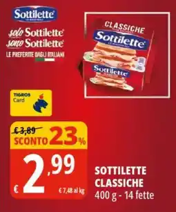 Tigros Sottilette classiche offerta