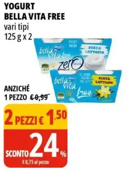 Tigros Yogurt BELLA VITA FREE offerta