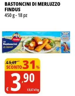 Tigros Bastoncini di merluzzo FINDUS offerta