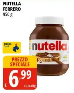 Tigros Nutella FERRERO offerta