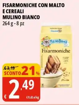 Tigros Fisarmoniche con malto e cereali MULINO BIANCO offerta