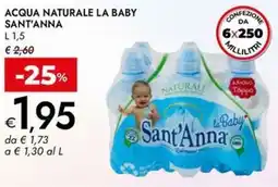 Bennet Acqua naturale la baby SANT'ANNA offerta