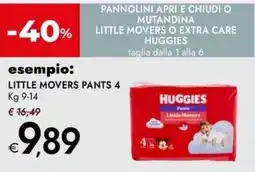 Bennet Huggies little movers o extra care offerta