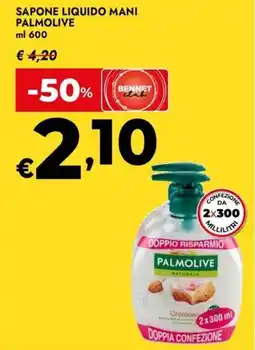 Bennet Sapone liquido mani PALMOLIVE offerta