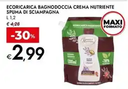 Bennet Ecoricarica bagnodoccia crema nutriente SPUMA DI SCIAMPAGNA offerta