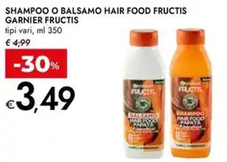 Bennet Shampoo o balsamo hair food fructis GARNIER FRUCTIS offerta