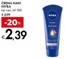 Bennet Crema mani NIVEA offerta