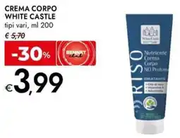 Bennet Crema corpo WHITE CASTLE offerta
