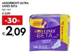 Bennet Assorbenti ultra LINES SETA offerta