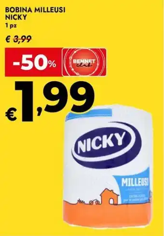 Bennet Bobina milleusi NICKY offerta