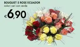 Bennet Bouquet 5 rose ecuador offerta